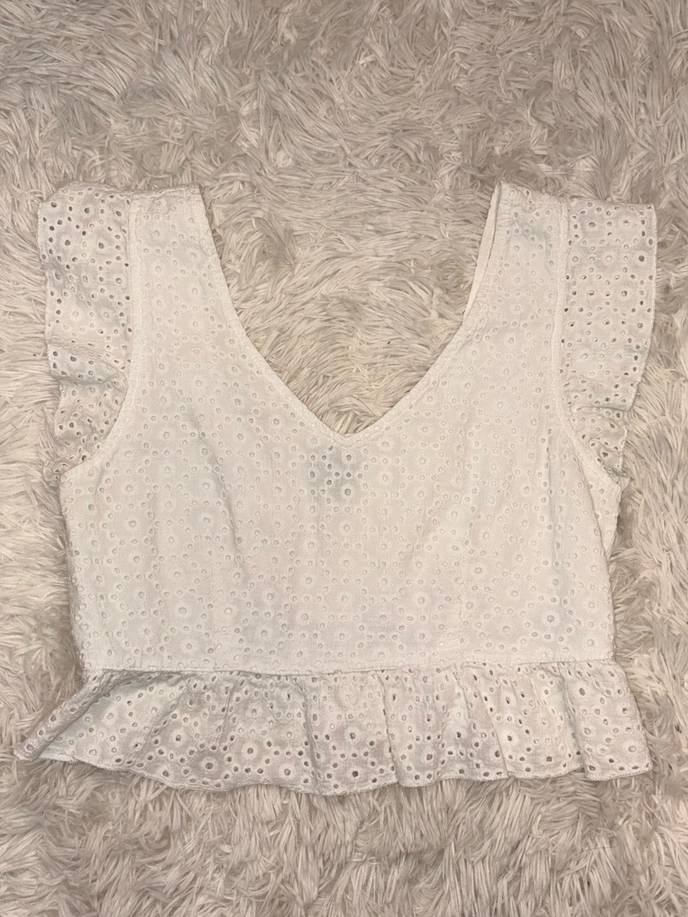 wild fable white eyelet top